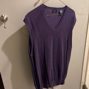 Purple IZOD sweater vest
